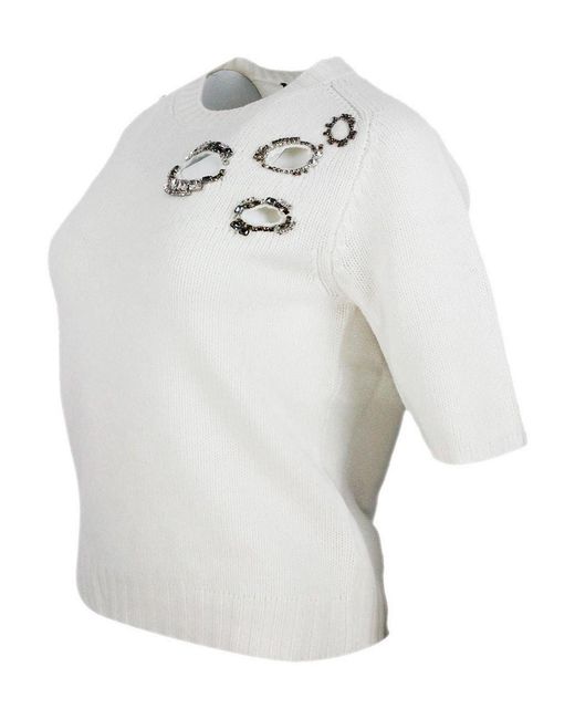 Fabiana Filippi White Sweaters