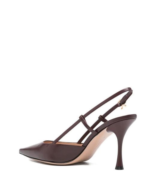 Gianvito Rossi Brown Ascent Calf Leather T 085 Pump