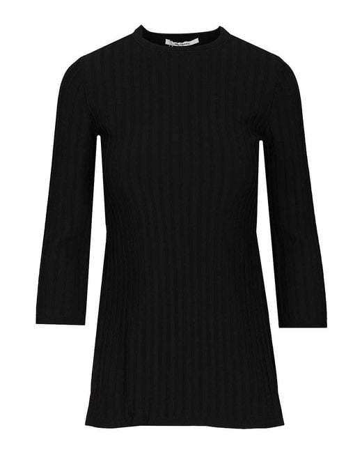 Max Mara Black Ribbed Sweater
