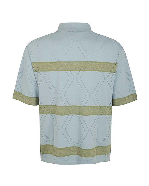 PS by Paul Smith Blue S Knitted Ss Shirt for men