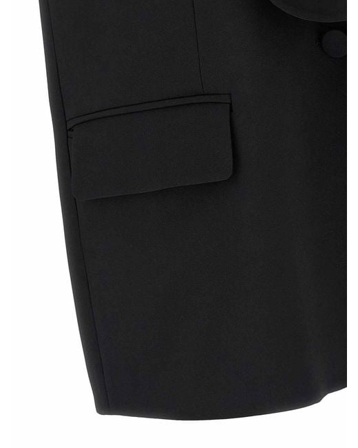 DI.LA3 PARI' Black Tuxedo Vest