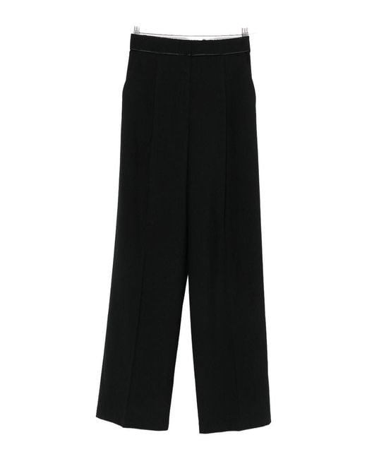 Forte_forte Black Wool Blend Trousers