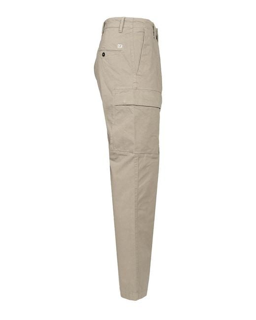 C P Company Natural Cargo Pants for men