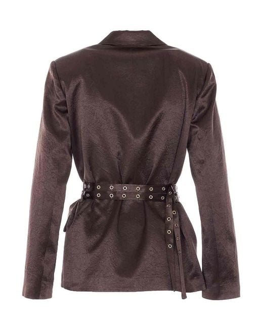 Liu Jo Brown Single Breasted Jacket