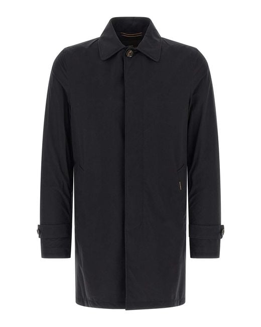 Moorer Blue Vittor-Ac Trench Coat for men