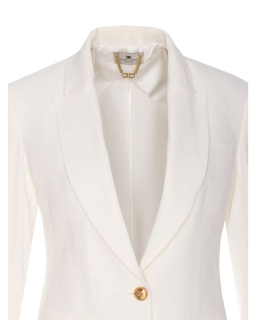 Elisabetta Franchi White Giacca