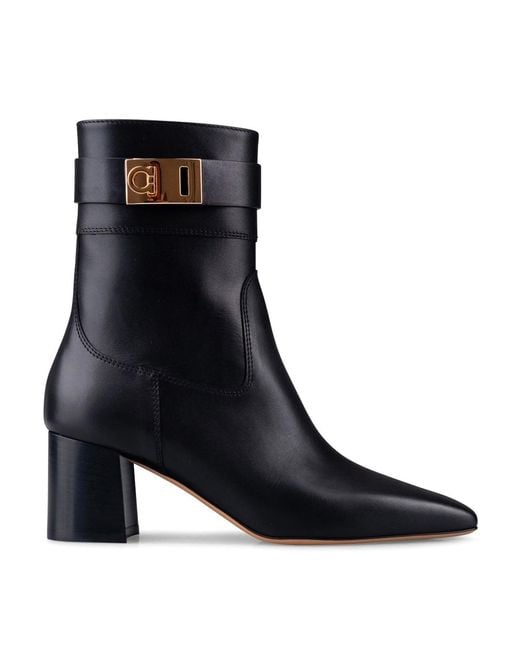 Ferragamo Black Ankle Boots