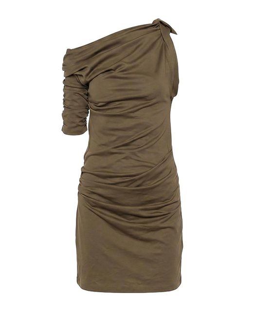 Jacquemus Green The Mini Robe Drapeado