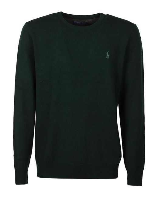 Polo Ralph Lauren Green Long Sleeve Pullover for men