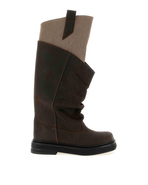 The Attico Black New Robin Passeggiata' Boots