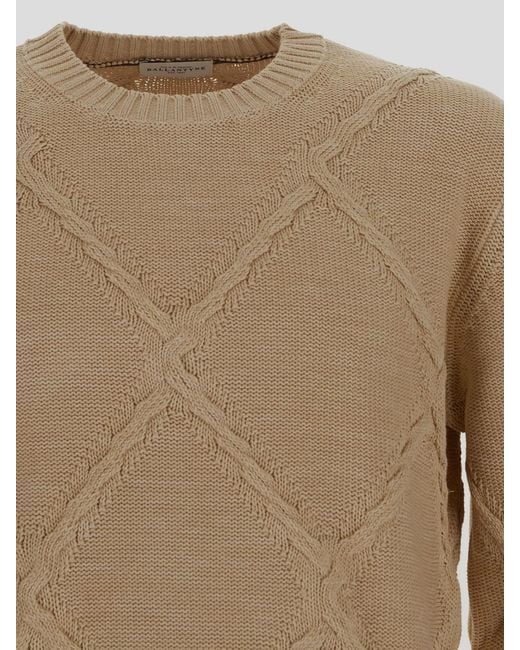 Ballantyne Natural Knitted Pullover for men
