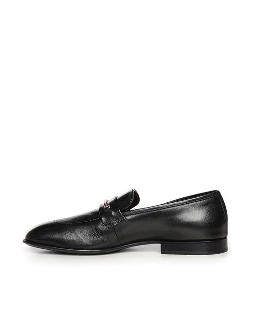 Alexander Hotto Black Tequila Leather Loafers for men