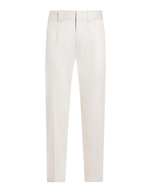 Dolce & Gabbana White Designer Trousers For for men
