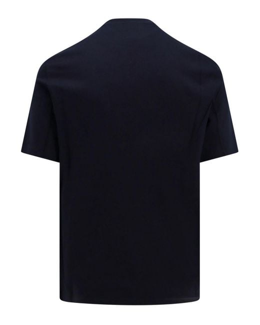 Brunello Cucinelli Black Cotton T-Shirt for men