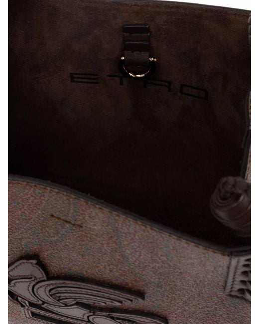 Etro Brown Shopping Libra Arnica