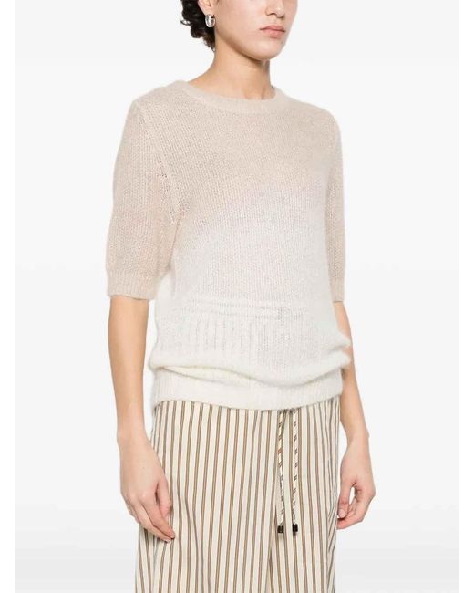 Fabiana Filippi White Degrade Sweater