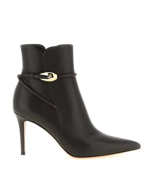 Gianvito Rossi Black Jungle Mamba' Ankle Boots