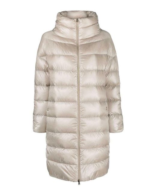 Herno White Matilde Midi Down Jacket