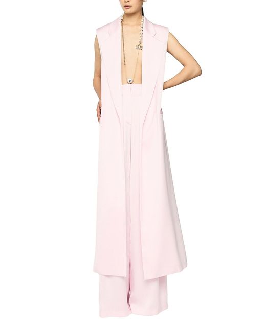 Genny Pink Long Waistcoat