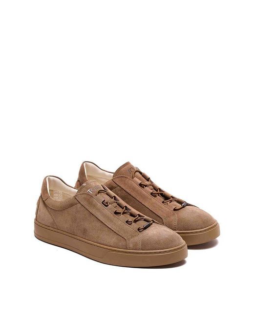 Tod's Brown Suede Sneakers for men