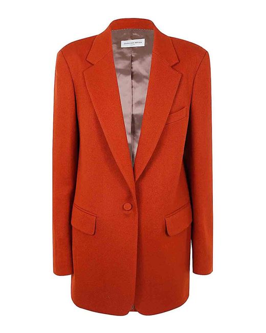 Dries Van Noten Orange Jacket