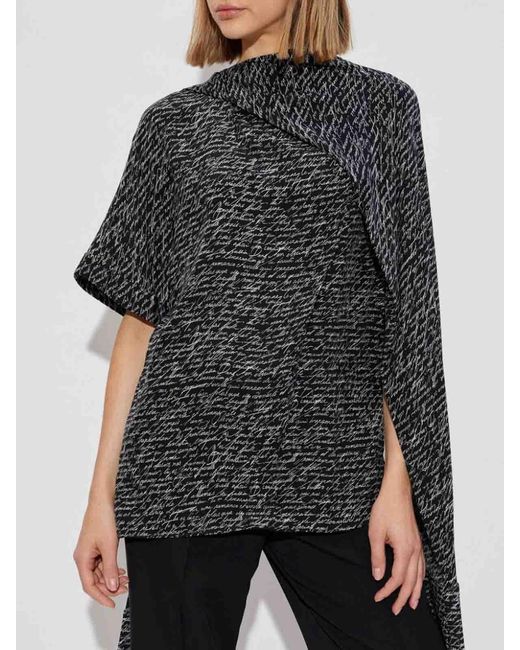 Camicia Stile Sciarpa di Balmain in Black