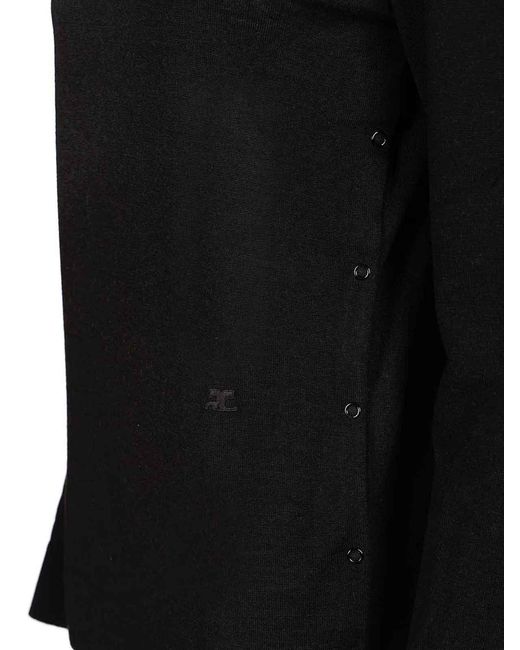 Courreges Black Turtleneck Sweater