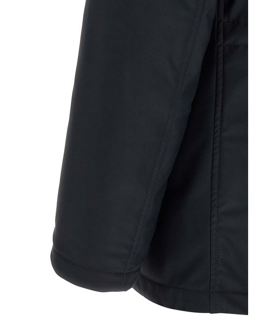 Herno Black High Neck Jacket for men