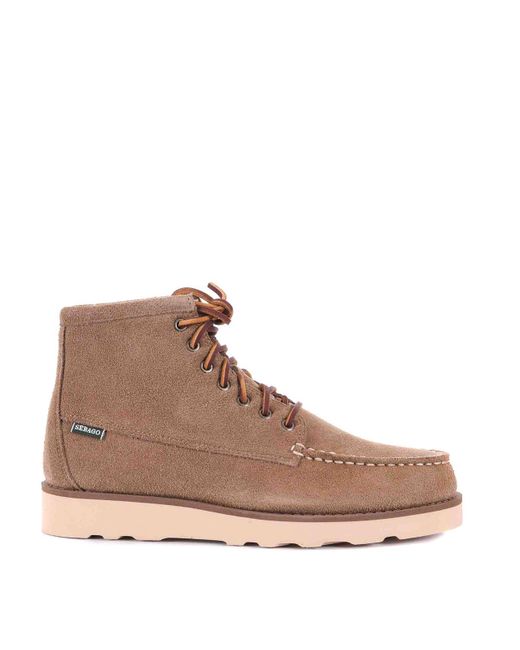 Sebago Brown Suede Boots for men