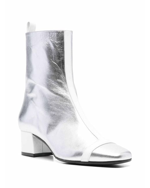 CAREL PARIS White Audrey 25 Anckle Boots