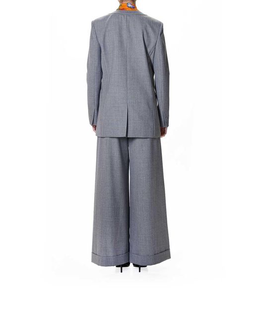 Moschino Gray Giacca Embossed