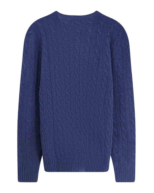 Polo Ralph Lauren Blue Wool And Cashmere Blend Sweater for men