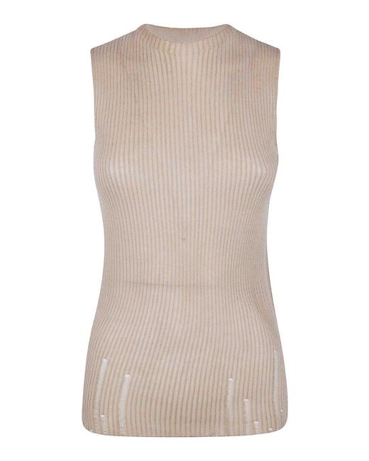 Uma Wang Natural Sleeveless Sweater