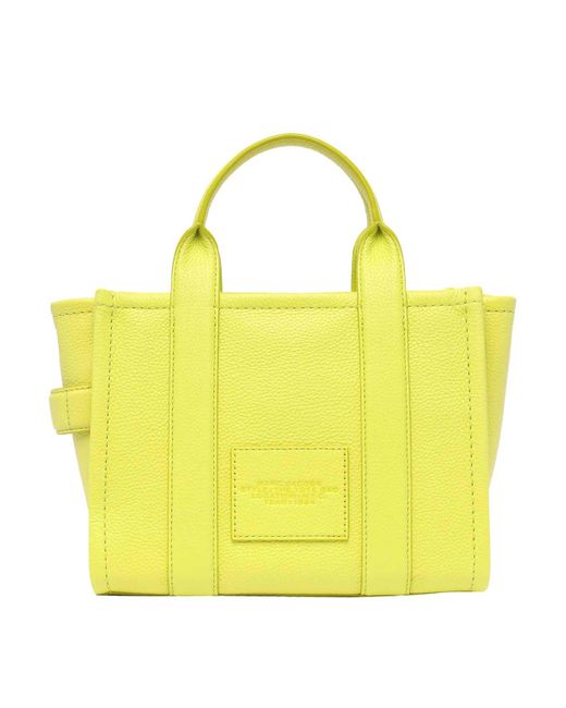 Marc Jacobs Yellow The Leather Small Tote Bag
