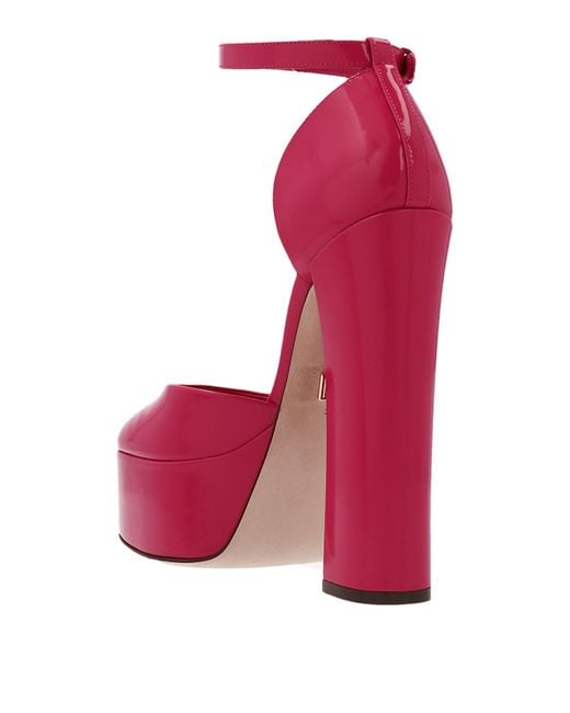 Dolce & Gabbana Pink Patent Leather Mary Jane
