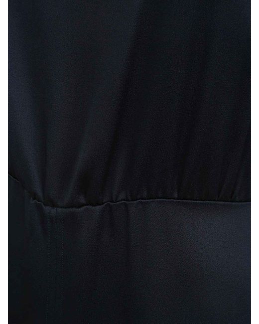 Liviana Conti Black Short Sleeves Midi Dress