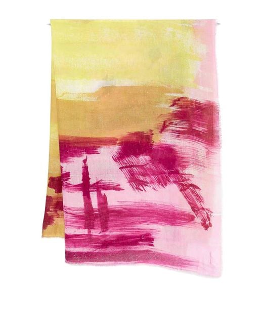 Faliero Sarti Pink Multicolored Laerte Scarf
