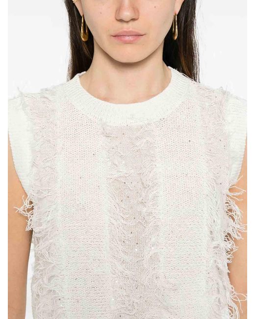 Peserico White Pullover