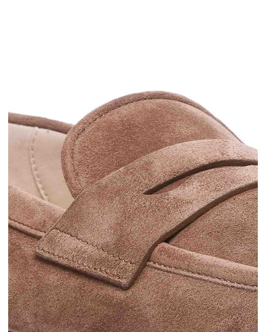 Dolce & Gabbana Brown Loafers Round Toe Slip On for men