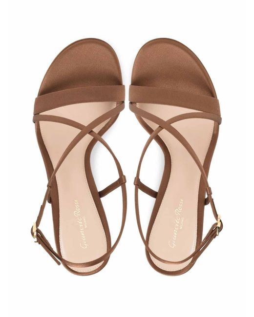 Gianvito Rossi Brown Larisse Heel Sandals