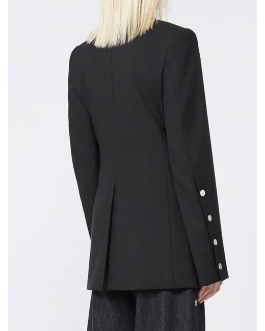 Sportmax Black Ranghi Stretch Wool Jacket By