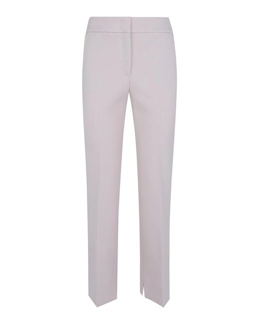 Peserico Gray Flared Crop Trousers