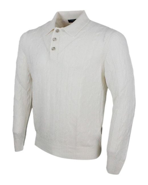 Barba Napoli Gray Crewneck for men