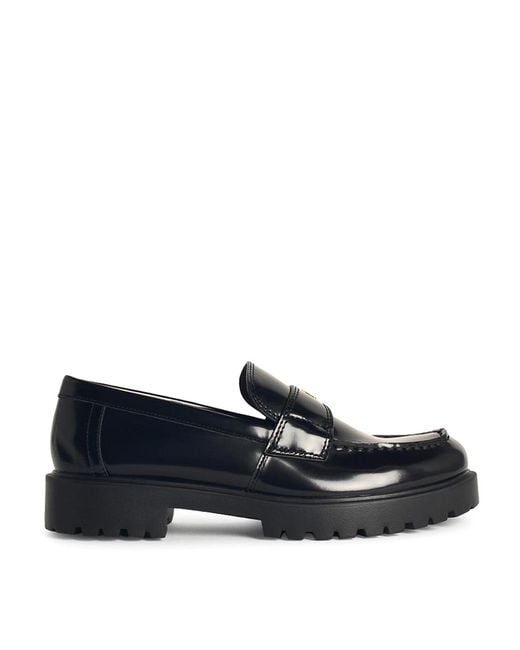 Tory Burch Blue Lug Leather Loafers