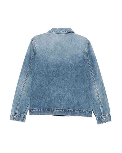 7 For All Mankind Blue 'Harrington Jacket Mason' Jacket for men