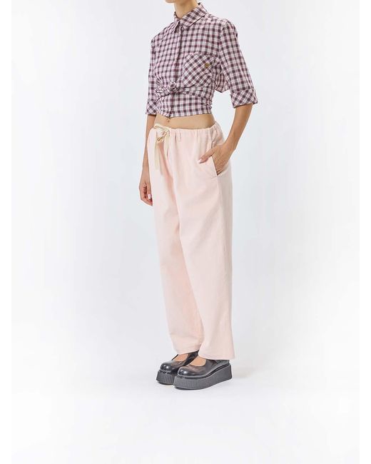Moschino Natural Velvet Pants