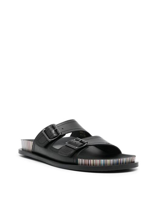 Paul Smith Black Leather Sandals for men