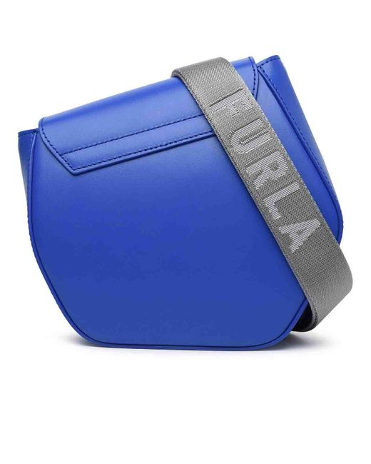 Furla Blue Metropolis Mini Shoulder Bag