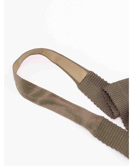 Brunello Cucinelli Green Knit Necktie for men