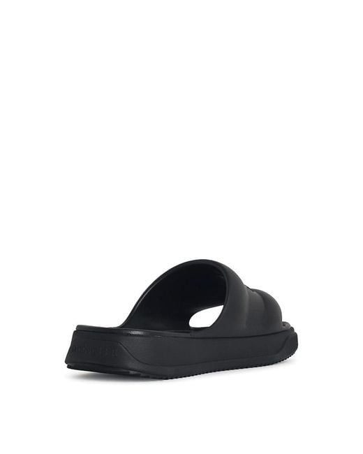 Moncler Black Altive Rubber Slides